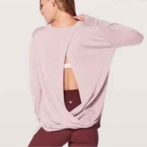 lululemon athletica Pink Open-Back Sweater